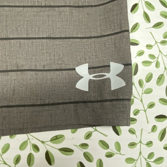 NWOT Boys Under Armor Shorts  Size 20/30” Color Gray with Black stripes - Picture 2 of 4